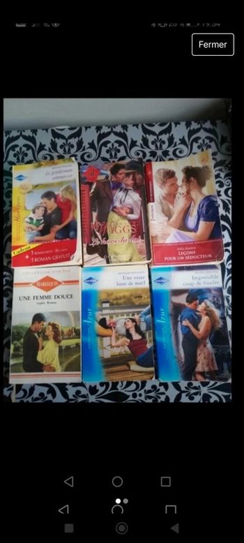 Lot 6 livres harlequin 2€