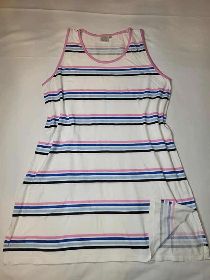 Robe de chambre rayée !
