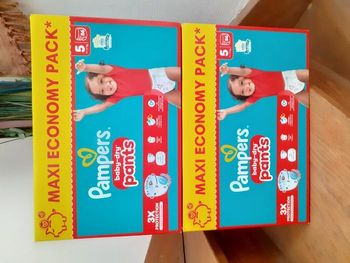 Pampers Baby Dry PANTS - 2 Maxi Eco Pack - 172 couches culottes - Taille 5👶