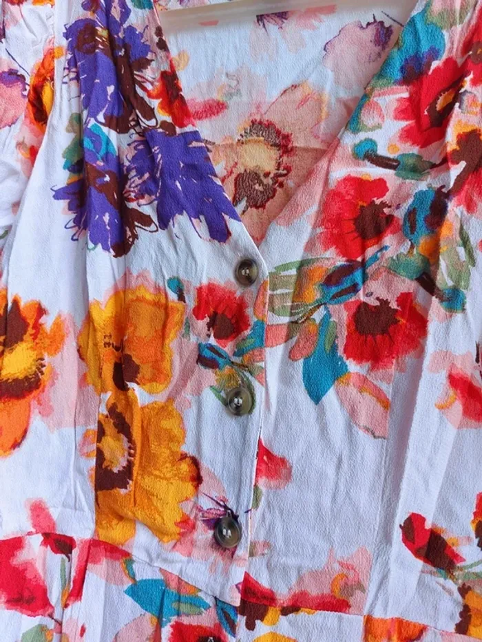 Robe d'été H&M – M – Blanc Fleuri – État : Excellent - photo numéro 3