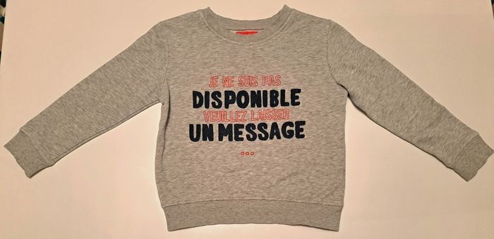 Sweat shirt mixte 5 ans BE - photo numéro 2