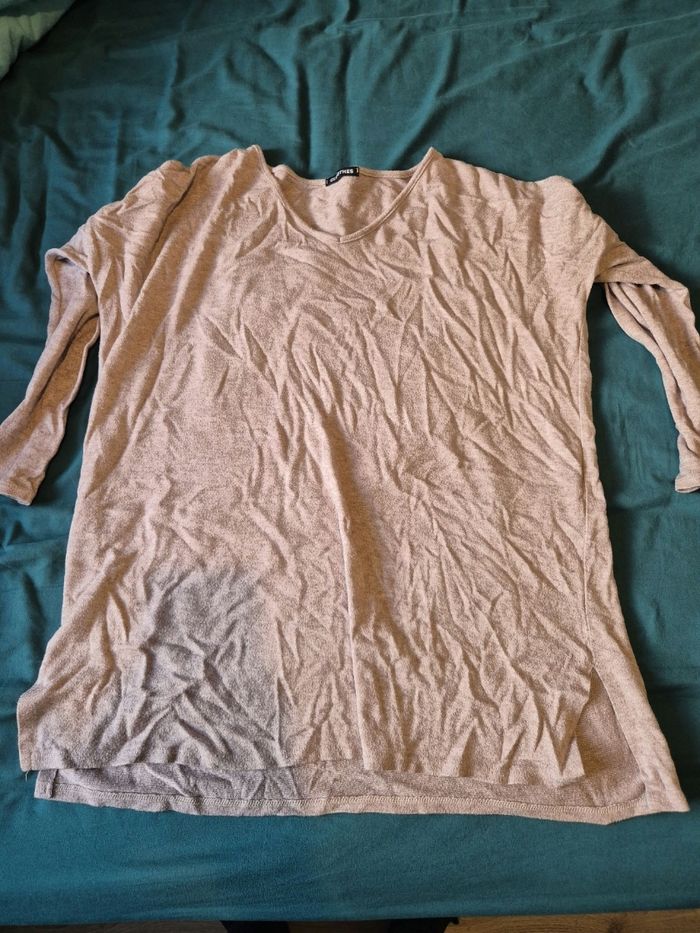 Pull fin beige - photo numéro 2