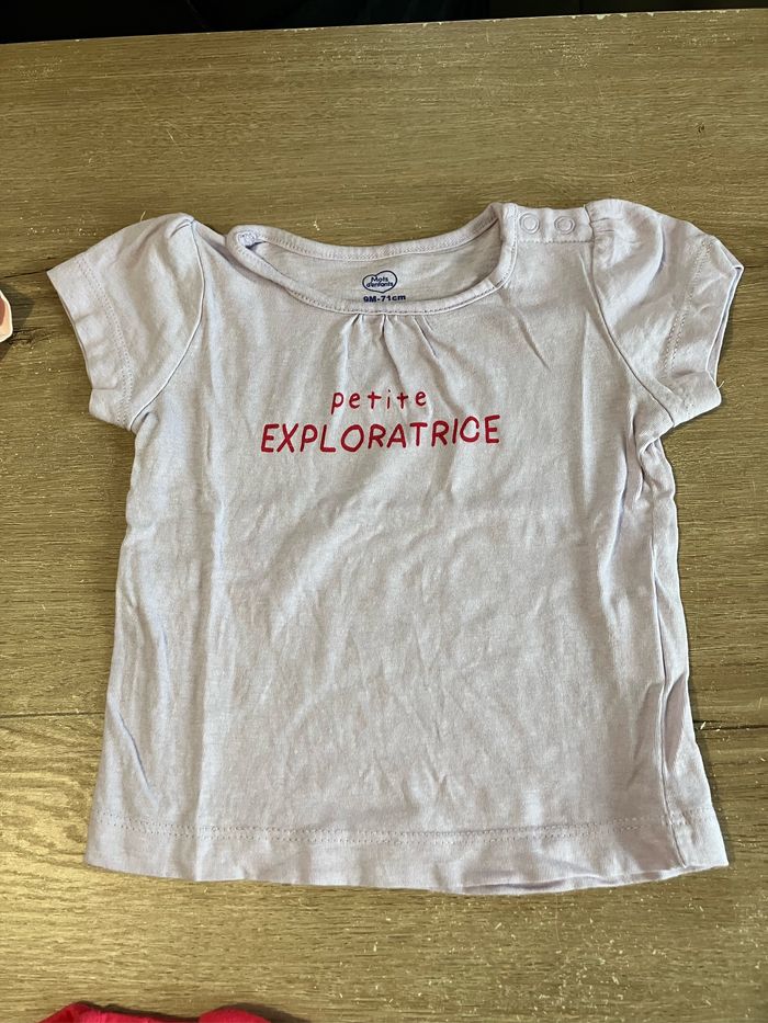 Lot t-shirts MC 9 mois - photo numéro 4