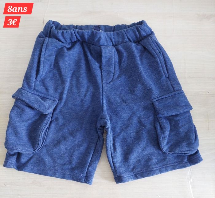 Short bleu marine garçon 8ans - photo numéro 2