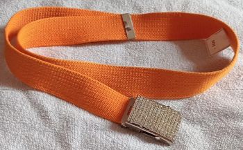 Ceinture orange avec strass Taille 106 cm
