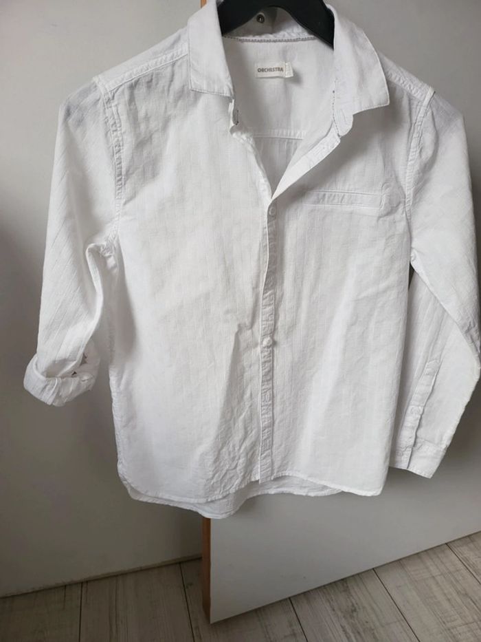 Chemise de fêtes garçon 12 ans orchestra portée une fois comme neuve - photo numéro 5