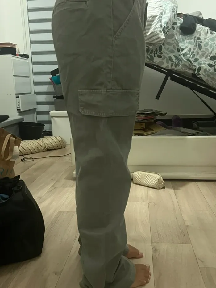 Pantalon cargo gris Zara taille 42 neuf avec étiquette - photo numéro 5
