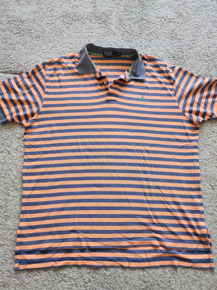 Polo Ralph lauren a rayures taille XXL - photo numéro 2