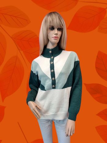 Peace n' Love pull col montant * Taille M/L *