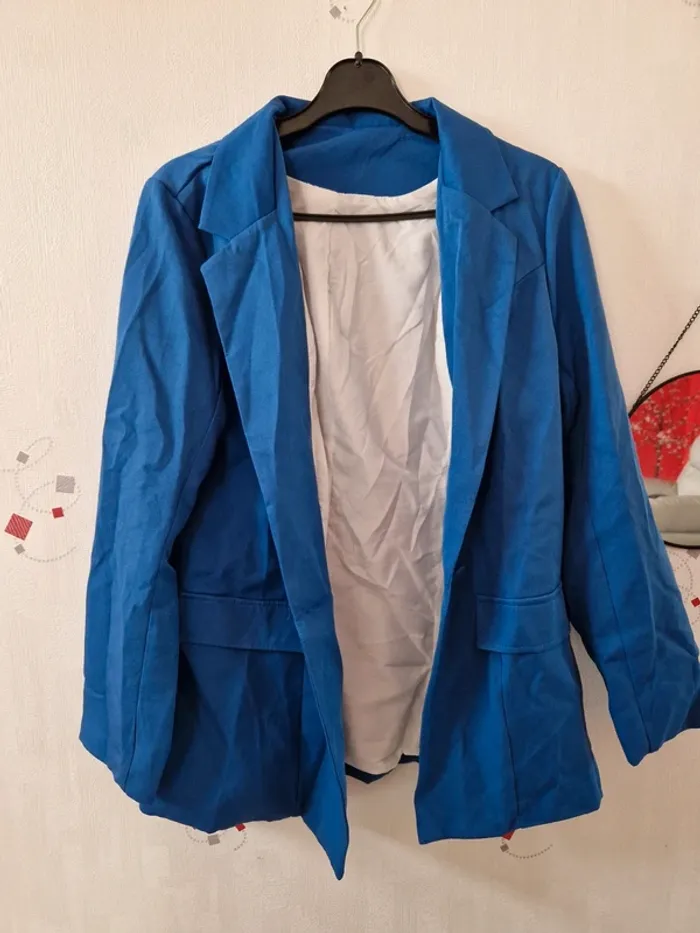 🤗 Ensemble tailleur bleu roi femme T.M - photo numéro 5