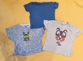 Lot 3 t shirts manches courtes