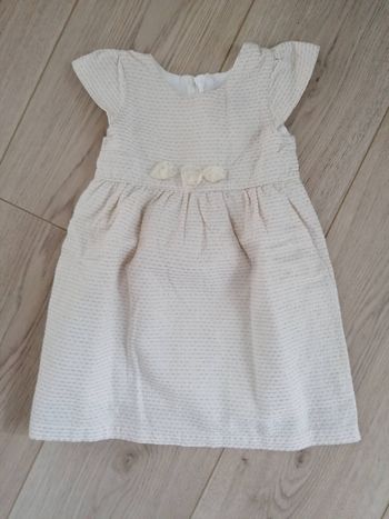 Robe crème et doré Grain de blé 18 mois #espanolitinafille18mois