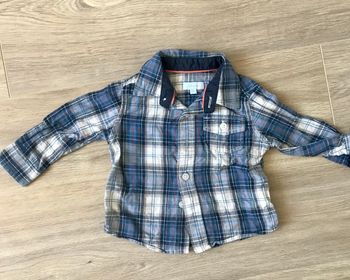 Chemise manche longue a carreaux