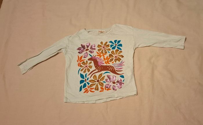 T-shirt blanc   2 ans DPAM - photo numéro 2