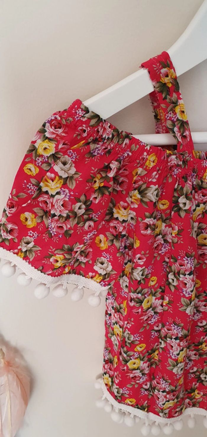 Blouse imprimée taille 6 ans en très bon état - photo numéro 2