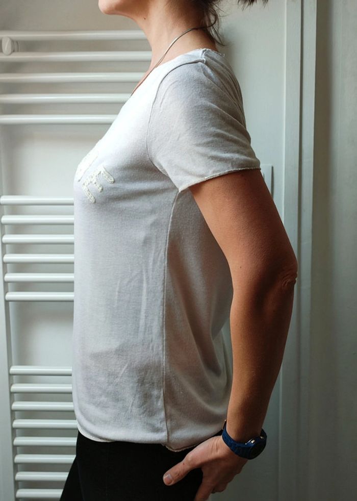 T shirt fluide effet blouse m - photo numéro 2