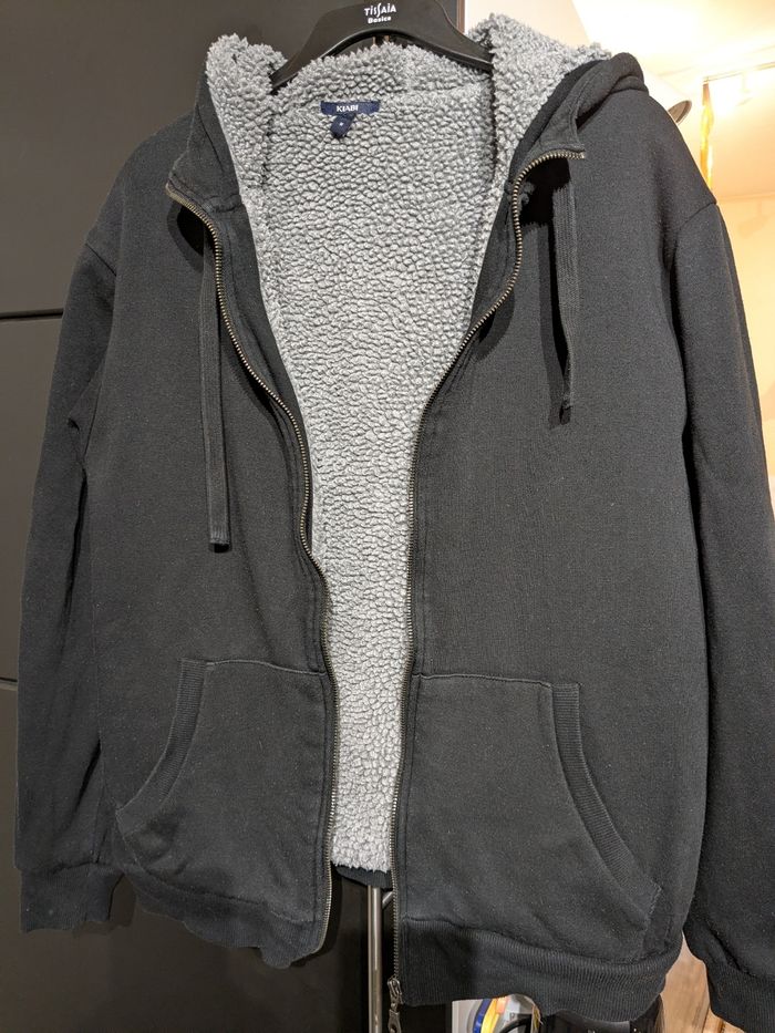 Sweat à capuche doublé sherpa - photo numéro 2