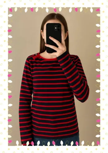 👧 Pull marinière Petit Bateau – Taille 12 ans