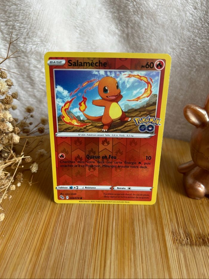 🔥 Carte Pokémon Salamèche 008/078 – Pokémon GO (2022) - photo numéro 2