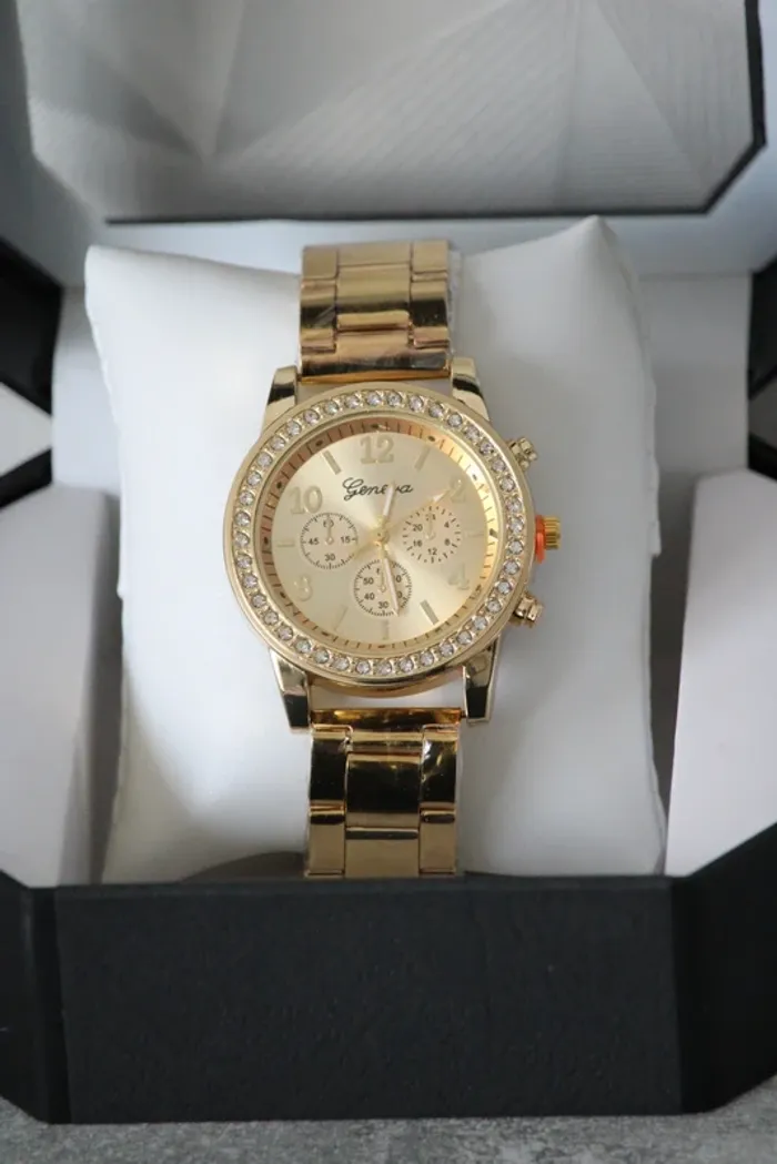 Montre élégante , dorée, marque Geneva + 3 bracelets offerts - photo numéro 20