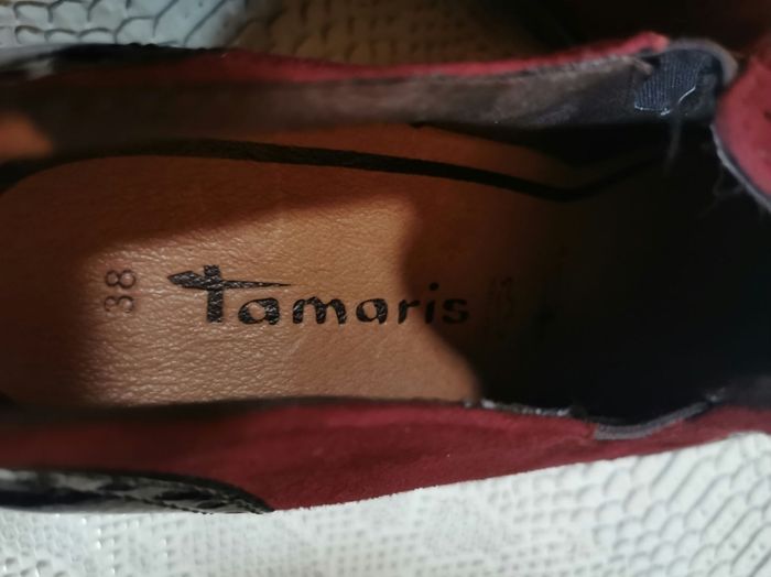 Chaussures à talons noires et bordeaux Tamaris - photo numéro 10