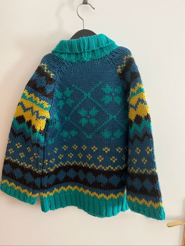 Gilet cardigan en laine chaud pour fille - photo numéro 2