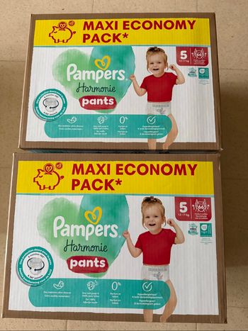 Lot de 2 maxi Pampers harmonie taille 5