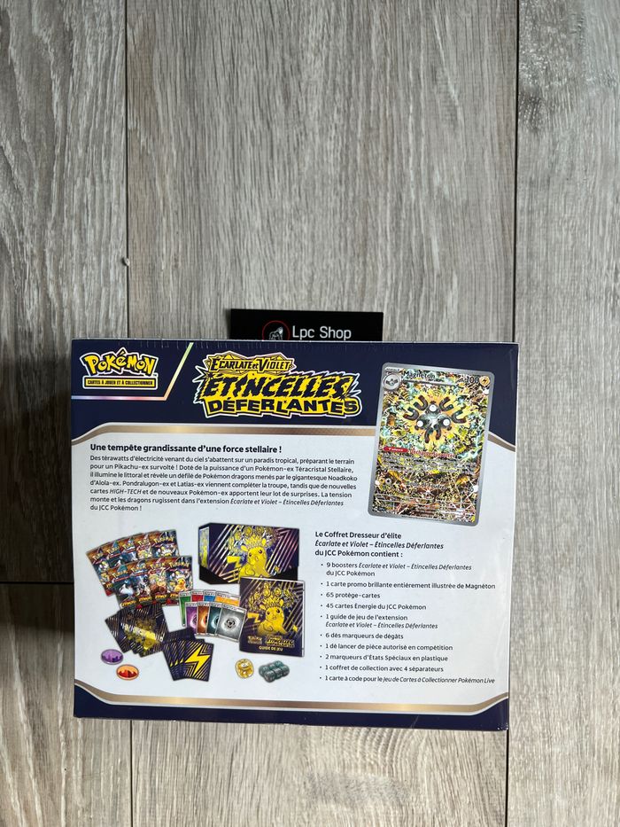 POKÉMON - COFFRET ETB - ETINCELLES DÉFERLANTES - EV08 - FR NEUF DÉFAUT SCELLAGE - photo numéro 4