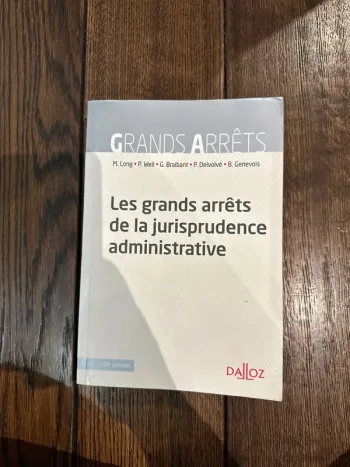 Les grands arrêts de jurisprudence administrative