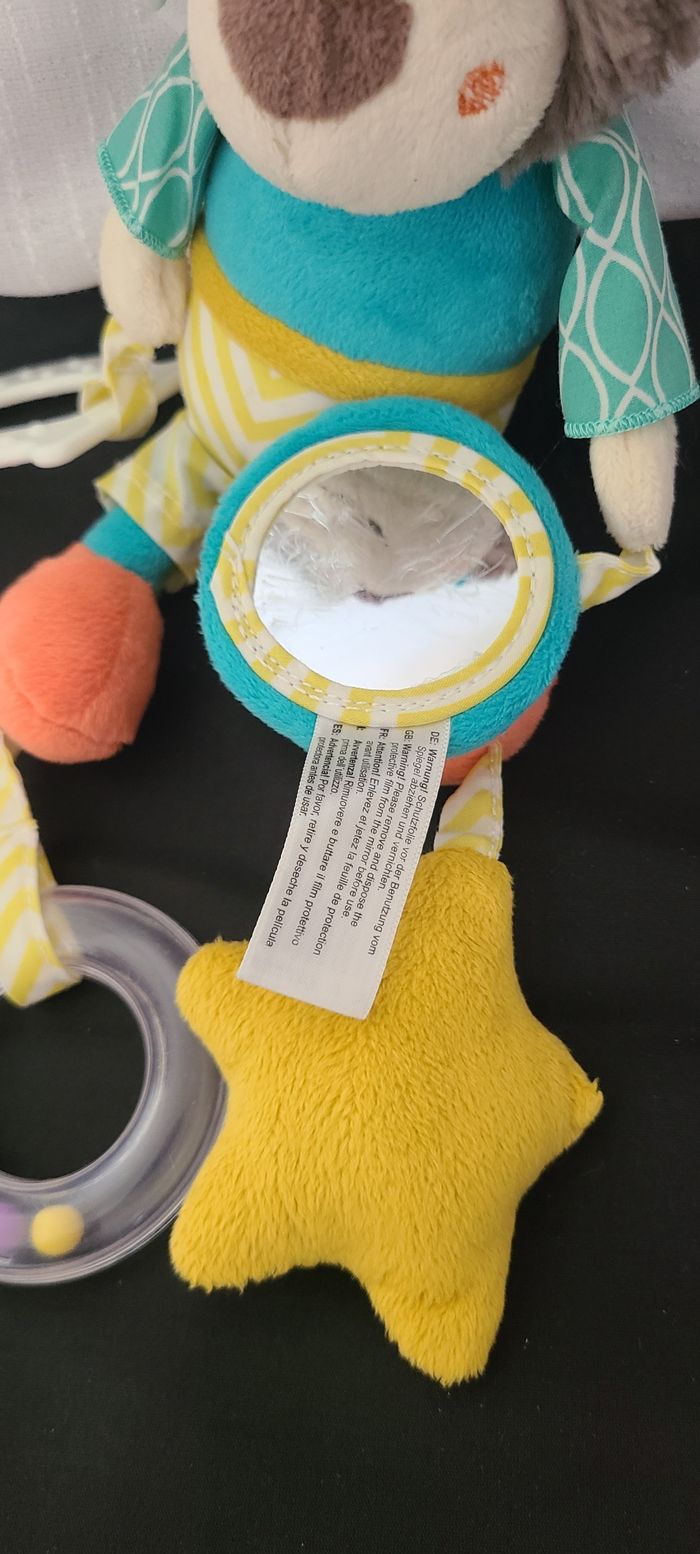 Doudou Lion Babysun - Collection Funky Friends - Multi activités - photo numéro 2