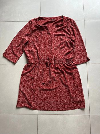 Robe tunique in extenso 44 rouge bordeaux