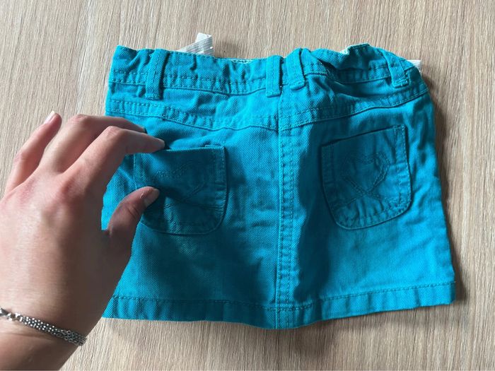 Jupe tape à l’œil bleu turquoise - photo numéro 2