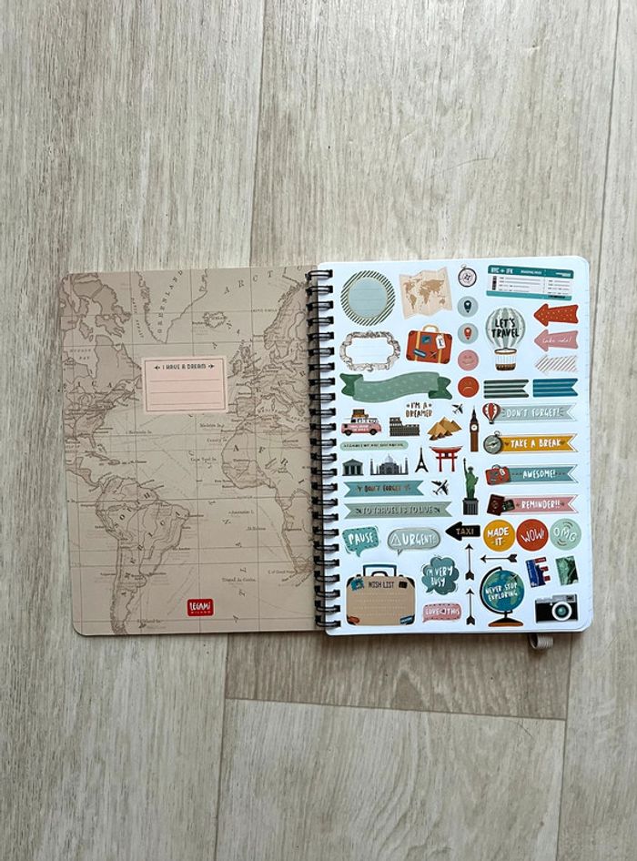 Cahier de voyages à spirales A5, 160 pages neuf - photo numéro 4