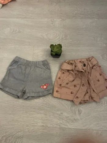 Lot de 2 short 3 mois