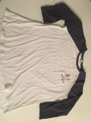 TEE shirt blanc et gris