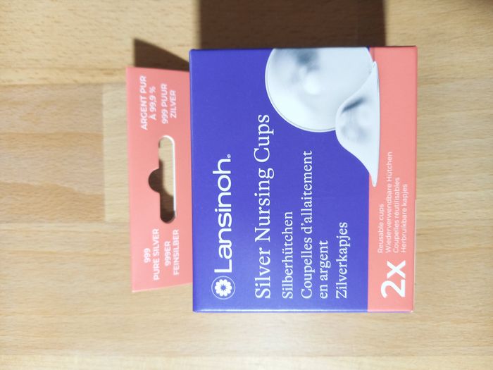 Coupelles d'allaitement argent Lansinoh