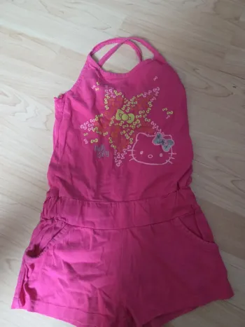 Combi short taille 4ans hello kitty