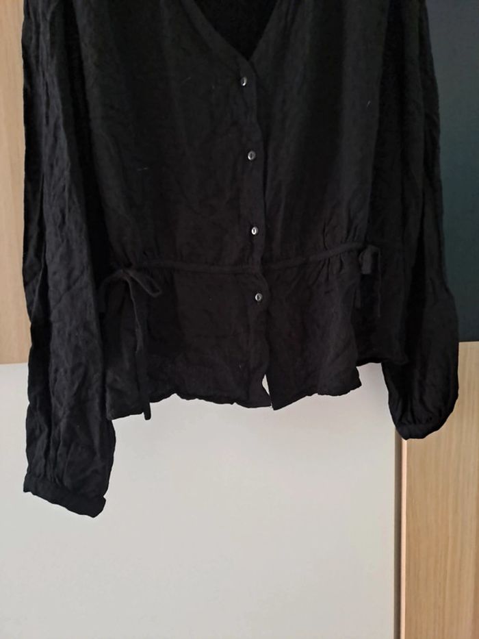 Beau chemisier original noir - photo numéro 2