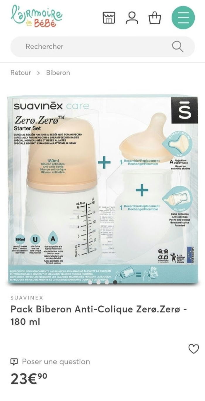 Coffret Suavinēx Zerø.Zerø spécial nouveau-né et bébé  allaité - photo numéro 6