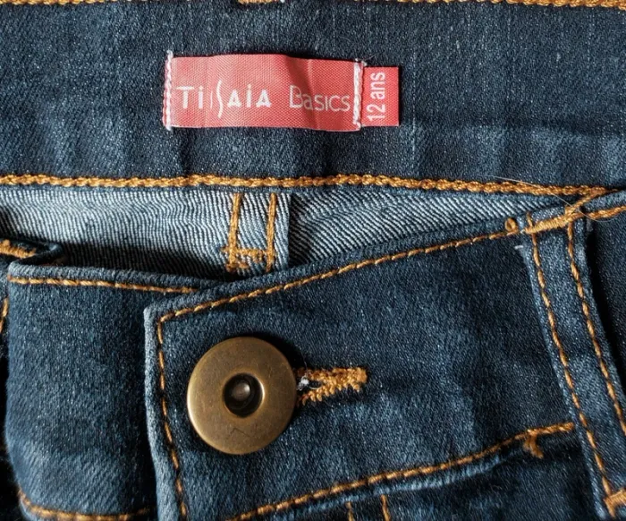 Jean coupe Slim Tissaia taille 12 ans - photo numéro 4
