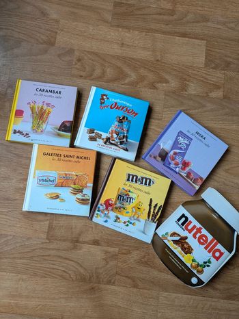 Lot de 6 livres de recettes de pâtisseries