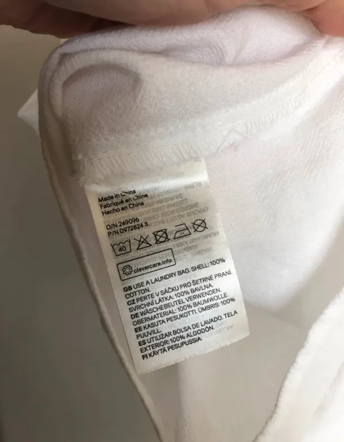 Robe H&M 38 - 100% coton blanc, dos nu - photo numéro 7