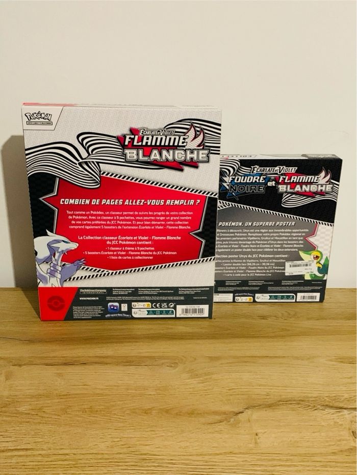 Lot de 2 coffrets Pokémon flammmes blanches et foudre noire - photo numéro 3