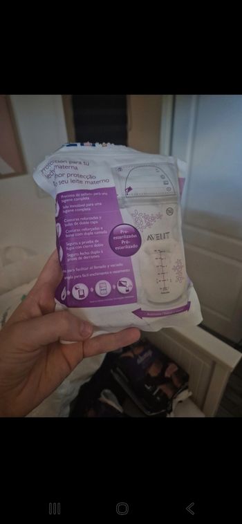 Sachet lait maternel
