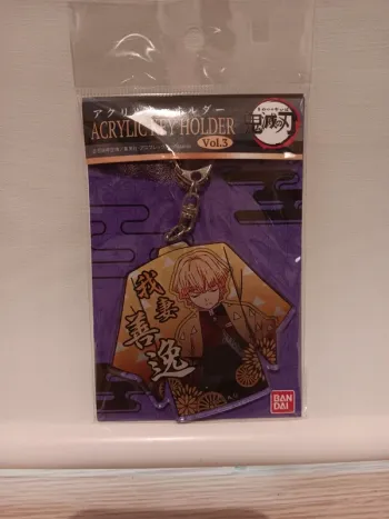 Porte clef acrylique demon slayer kimetsu no yaiba zenitsu