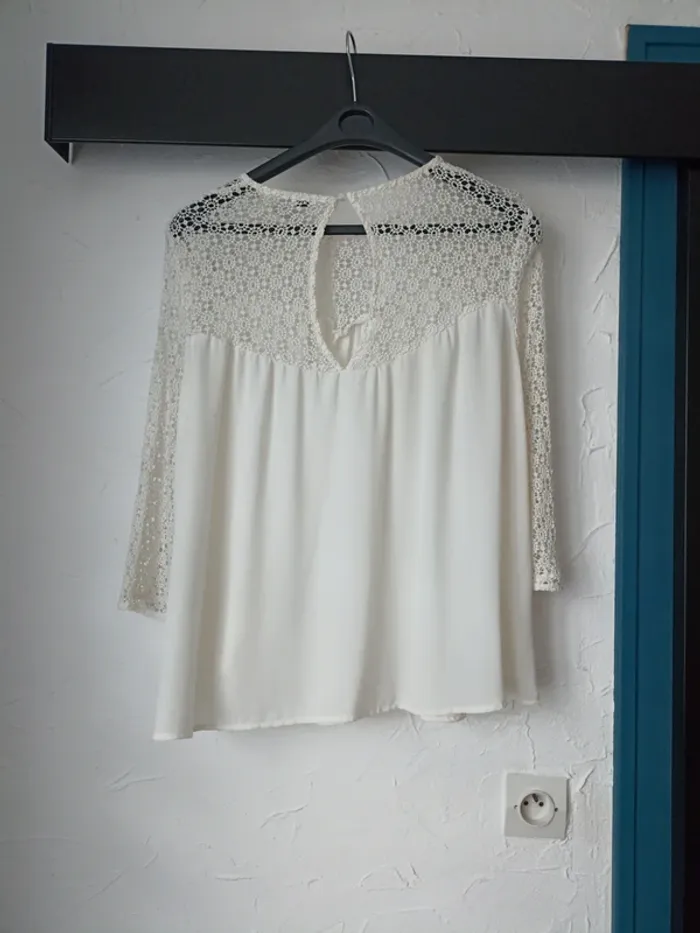 Blouse beige Pimkie taille L - photo numéro 4