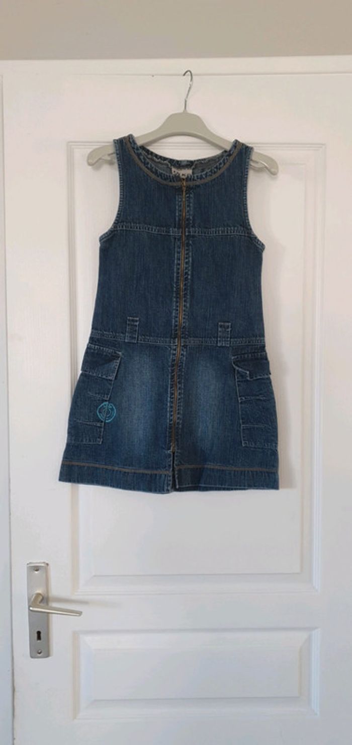 Robe sans manches en jean IKKS 8 ans CHLA