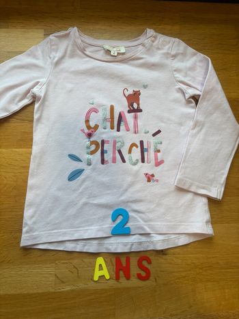 T-shirt ML catimini 2 ans fille