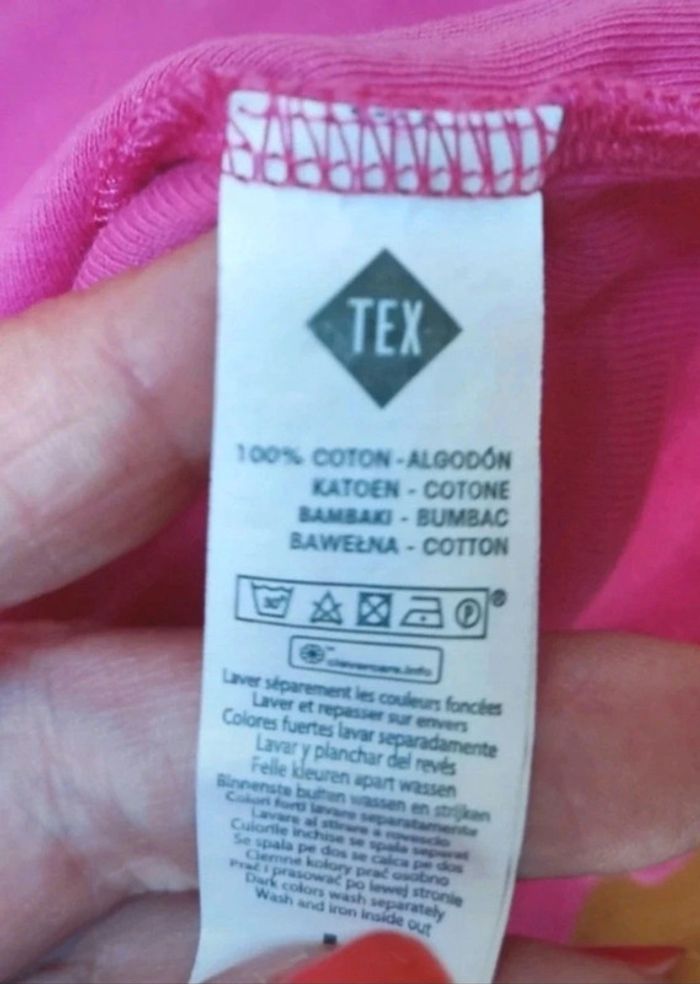 🌺joli tee shirt rose Tex taille 40🌺 - photo numéro 5