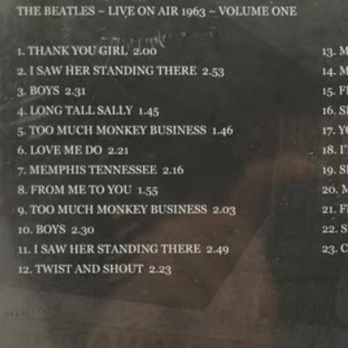 BEATLES - Live On Air 1963 Volume 1 - Digipack Edition - ALBUM CD (neuf) - photo numéro 3